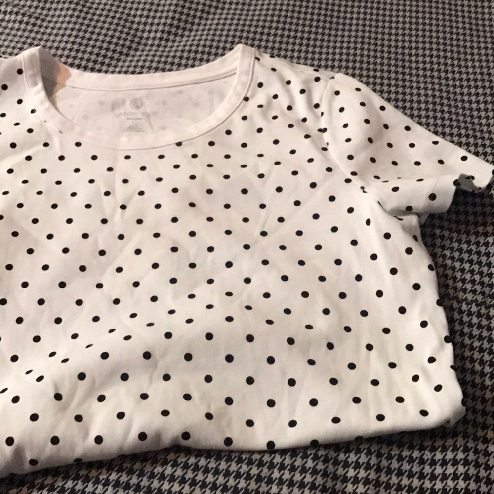 Land's End Polka Dot shirt